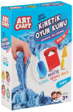 Art Craft 03691 Aksesuarlı Kinetik Oyun Kumu, Mavi, 1000 gr