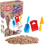 Art Craft 3690 Aksesuarlı Naturel Kinetik Oyun Kumu, 3+ yaş, 1000 gr, Kahverengi