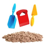 Art Craft 3690 Aksesuarlı Naturel Kinetik Oyun Kumu, 3+ yaş, 1000 gr, Kahverengi