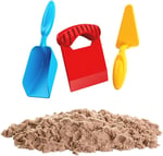 Art Craft 3690 Aksesuarlı Naturel Kinetik Oyun Kumu, 3+ yaş, 1000 gr, Kahverengi