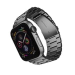 ARTCHE Apple Watch için 49mm 45 mm 44 mm 42 mm Saat Kayışı, iwatch Kayış Serisi Ultra/8/7/6/SE/5/4/3/2/1 ile Uyumlu, Paslanmaz Çelik Yedek Spor Kayışı Metal Ayarlanabilir Kayış, Siyah