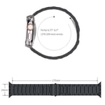 ARTCHE Apple Watch için 49mm 45 mm 44 mm 42 mm Saat Kayışı, iwatch Kayış Serisi Ultra/8/7/6/SE/5/4/3/2/1 ile Uyumlu, Paslanmaz Çelik Yedek Spor Kayışı Metal Ayarlanabilir Kayış, Siyah