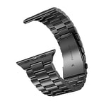 ARTCHE Apple Watch için 49mm 45 mm 44 mm 42 mm Saat Kayışı, iwatch Kayış Serisi Ultra/8/7/6/SE/5/4/3/2/1 ile Uyumlu, Paslanmaz Çelik Yedek Spor Kayışı Metal Ayarlanabilir Kayış, Siyah
