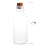 ArtCreativityTM Mantarlı Plastik Kum Sanatı Şişeleri - Kum Sanatı için 24-2 Oz Şeffaf Konteyner Paketi, Şişede Mesaj, Düğün Davetiyeleri, Çocuklar için Eğlenceli Sanat ve El Sanatları Malzemeleri - Ku