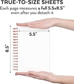 Arteza Sulu boya kağıdı boyama bloğu 3'lü set, her sulu boya bloğu için 30 yaprak 13,9 cm x 21,6 cm, 300 g/m² soğuk preslenmiş asit içermeyen sulu boya kağıdı, sulu boya ve karışık medya için