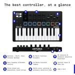 Arturia Minilab 3 Black, Klavye, Siyah Beyaz