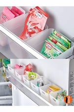 ARVALE 6'lı Buzdolabı Kapak İçi Düzenleyici Organizer Buzdolabı ve Banyo Organizeri 6 Adet