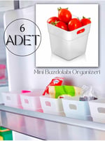 ARVALE 6'lı Buzdolabı Kapak İçi Düzenleyici Organizer Buzdolabı ve Banyo Organizeri 6 Adet