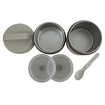 Aryıldız Bento Katlı Lunch Box Beige 1200 ml