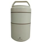 Aryıldız Bento Katlı Lunch Box Beige 1200 ml