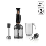 Arzum AR1108-S Smarty Neo El Blender Seti, 900 W, 800 ml Hazne, Siyah