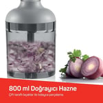 Arzum AR1108-S Smarty Neo El Blender Seti, 900 W, 800 ml Hazne, Siyah
