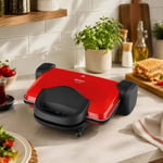 Arzum AR2007 Sultane 1800W 4 Dilim Kapasiteli Izgara ve Tost Makinesi, 180 Derece Açılır Gövde, Kırmızı