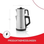Arzum AR3129 Deminde Çay Makinesi 1800W, 1 L Demlik Kapasitesi, Inox