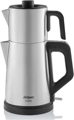 Arzum AR3129 Deminde Çay Makinesi 1800W, 1 L Demlik Kapasitesi, Inox