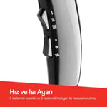 Arzum AR5007 Shiny İyonlu Saç Kurutma Makinesi, 2200W, Siyah