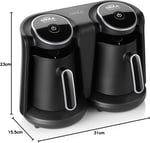 Arzum Okka Arzum OK006-K OKKA Minio Duo Türk Kahvesi Makinesi, 8 Fincan Kapasite, 880 W, Krom