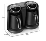 Arzum Okka Arzum OK006-K OKKA Minio Duo Türk Kahvesi Makinesi, 8 Fincan Kapasite, 880 W, Krom