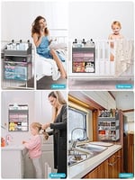 Asılı Bebek Bezi Caddy Organizatör Beşik Organizatörü - Masa Değiştirme için Geniş Kız Bebek/Erkek Bebek Bezi Düzenleyici, Oyun Parkı/Duvar - Tutun 90+ Bebek Bezi (Gri)