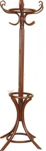 Askılık 18138 Bambu Model Parlak Ceviz Boya Demonte İtinalı Paket kargo El Yapım