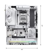 ASRock X870 PRO RS WIFI ATX Anakart, AMD AM5 Ryzen 9000 ve 8000, DDR5, 5x M.2 SSD, 4K 120Hz, AMD Expo, USB Type C, WiFi 7 - Seçenekler: Pro RS WiFi, Riptide WiFi
