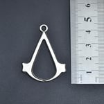 Assassin's Creed Örme Zincir Kolye - Gümüş Kaplama - Erkek Kadın Kolye - No:1287