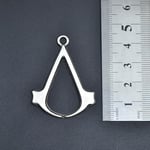 Assassin's Creed Örme Zincir Kolye - Gümüş Kaplama - Erkek Kadın Kolye - No:1287