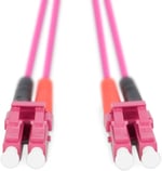 Assmann Digitus LWL optik ara bağlantı kablosu LC LC Multimode 50/125 µm çift yönlü uzunluk 1 m sınıfı OM4 LSOH RAL 4003 - Seçenekler: OS2 - LC/LC, OS2 - LC/SC, OM3 - LC/LC, OM3 - SC/SC...
