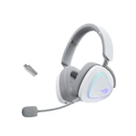 ASUS ROG DELTA II KABLOSUZ OYUN KULAKLIĞI (50MM TİTANYUM SÜRÜCÜLER, ROG SPEEDNOVA, 10MM SÜPER GENİŞ BANT MİKROFON, 153-SAAT PİL ÖMRÜ, DUALFLOW SES, BT, 2.4GHZ, 3.5MM, PC, SWITCH, PS4, PS5, XBOX UYUMLU