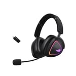 Asus ROG Delta II Wireless 2.4GHz/Bluetooth Kablosuz Siyah Gaming (Oyuncu) Kulaklık
