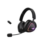 Asus ROG Delta II Wireless 2.4GHz/Bluetooth Kablosuz Siyah Gaming (Oyuncu) Kulaklık