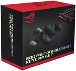 ASUS ROG PBT Doubleshot klavye seti (tuş kapakları, sağlam PBT, kısaltılmış şaft, orta yükseklikte profiller) çok renkli, tek beden