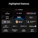 ASUS ROG Strix XG27AQDMES 26.5″ OLED 240Hz 0.03ms 2K QHD Adaptive Sync QD-OLED Pivot Gaming Monitör