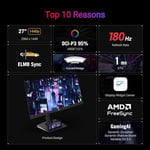 Asus Rog Strix XG27WCS 27'' 180Hz 1ms WQHD Fast VA FreeSync Gaming (Oyuncu) Monitör - Seçenekler: 27inc-180Hz-2K, 31.5inc-180Hz-2K