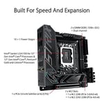 ASUS ROG Strix Z790-I Oyun WiFi 6E LGA 1700 (Intel®13. ve 12. Nesil) mini-ITX oyun anakart (PCIe5.0, DDR5,10+1 güç aşamaları, Thunderbolt 4,2.5GbLAN, USB 3.2 Gen 2x2 ön panel Tip-C, 2x M.2/NV. Me SSD)