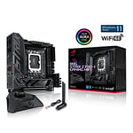 ASUS ROG Strix Z790-I Oyun WiFi 6E LGA 1700 (Intel®13. ve 12. Nesil) mini-ITX oyun anakart (PCIe5.0, DDR5,10+1 güç aşamaları, Thunderbolt 4,2.5GbLAN, USB 3.2 Gen 2x2 ön panel Tip-C, 2x M.2/NV. Me SSD)
