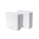 ASUS XT8 (W-2-PK) ZenWifi XT8 Gaming-Ai Mesh-AiProtectionPro-Torrent-Bulut-DLNA-Kablosuz Ağ Dağıtım Mesh Sistemi(Beyaz İkili Paket) - Seçenekler: 2 Pack White, XD4, XT8, Beyaz, Siyah