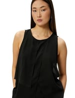 Asymmetric Cut Sleeveless Blouse