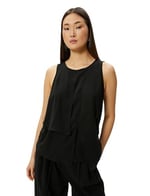 Asymmetric Cut Sleeveless Blouse