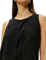 Asymmetric Cut Sleeveless Blouse