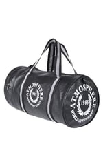 Atmospher Unisex Suni Deri Spor Çanta, Seyahat Çantası Siyah