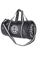 Atmospher Unisex Suni Deri Spor Çanta, Seyahat Çantası Siyah