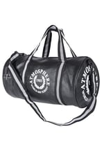 Atmospher Unisex Suni Deri Spor Çanta, Seyahat Çantası Siyah