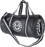 Atmospher Unisex Suni Deri Spor Çanta, Seyahat Çantası Siyah