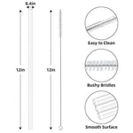 AUAUY Stanley için 6 ADET Plastik Yedek Pipet 40 oz 30 oz Bardak için Yeniden Kullanılabilir Şeffaf Pipetler Stanley Adventure Quencher Seyahat Tumbler ile Uyumlu, Temizleme Fırçalı Bardak Pipetleri