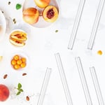 AUAUY Stanley için 6 ADET Plastik Yedek Pipet 40 oz 30 oz Bardak için Yeniden Kullanılabilir Şeffaf Pipetler Stanley Adventure Quencher Seyahat Tumbler ile Uyumlu, Temizleme Fırçalı Bardak Pipetleri
