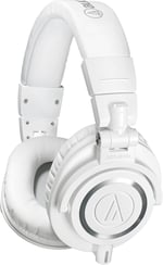 Audio-Technica M50xWH Stüdyo Kulaklık Beyaz Kablolu, Kapalı - Creators, DJ'ler, Podcasting, Kayıt ve İzleme için