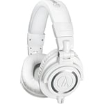 Audio-Technica M50xWH Stüdyo Kulaklık Beyaz Kablolu, Kapalı - Creators, DJ'ler, Podcasting, Kayıt ve İzleme için