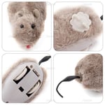AUEAR, 4 paket rüzgar Up fare yarış Mini atlama sıçan peluş fareler gerçekçi görünümlü Pet Twirling kuyruk ile