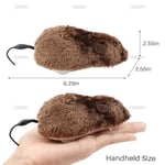 AUEAR, 4 paket rüzgar Up fare yarış Mini atlama sıçan peluş fareler gerçekçi görünümlü Pet Twirling kuyruk ile